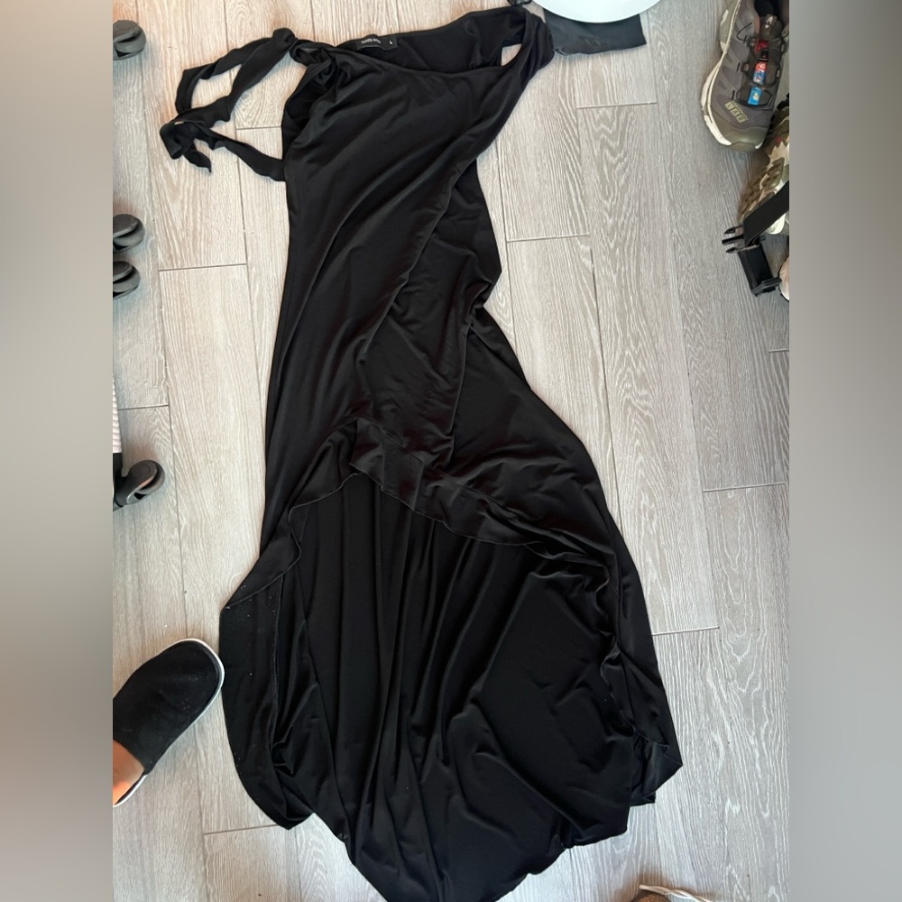 Black off the shoulder dress